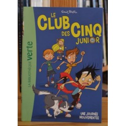Le Club des Cinq Junior Une journée mouvementée Blyton Bibliothèque verte Roman jeunesse Poche occasion