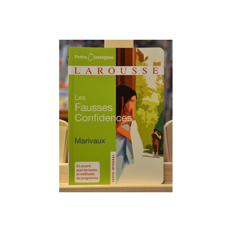 Les fausses confidences Marivaux Petits classiques Larousse Littérature scolaire occasion Lyon