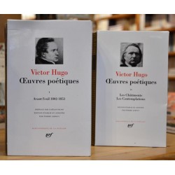 La Bibliothèque de la Pléiade - Victor Hugo - Oeuvres poétiques - Volumes I et II Poésie occasion Lyon