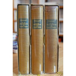 La Bibliothèque de la Pléiade - Marcel Proust - A la recherche du temps perdu I, II et III