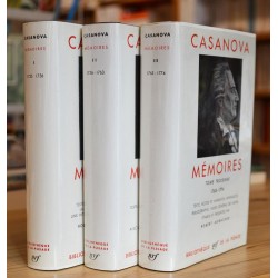 La Bibliothèque de la Pléiade - Casanova - Mémoires I, II et III Littérature occasion Lyon