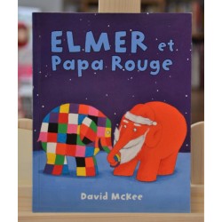 Elmer et le Papa Rouge Noël McKee Les Lutins École des Loisirs Album jeunesse souple occasion Lyon