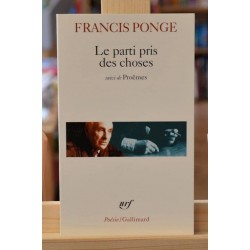 Le Parti pris des choses Proêmes Ponge Poésie nrf Gallimard Poche occasion