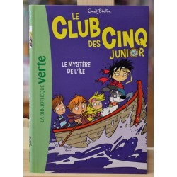 Le Club des cinq junior Le mystère de l'île Blyton Bibliothèque verte Roman jeunesse Poche occasion