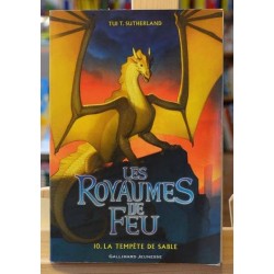 Livres d'occasion à Lyon - Les Royaumes de feu 10 La tempête de sable Sutherland dragons fantastique Roman jeunesse 9 ans Gallim