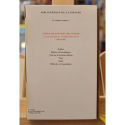 Livre d'occasion Pléiade - Céline - Lettres de dos !