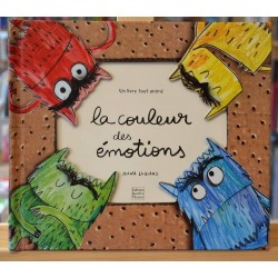 Livre pop-up d'occasion La couleurs des émotions de Anna Llenas aux Éditions Quatre Fleuves