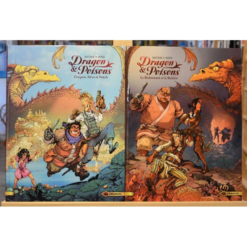 BD d'occasion Dragon & Poisons - Intégrale des deux tomes de Bauthian et Morse chez Drakoo