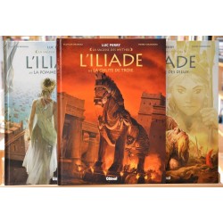 Bd d'occasion Intégrale L'Iliade (3 tomes) par Luc Ferry (Clotilde Bruneau et Pierre Taranzano) chez Glénat