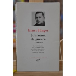 Livre Pléiade d'occasion- Ernst Jünger- Journaux de guerre I 1914