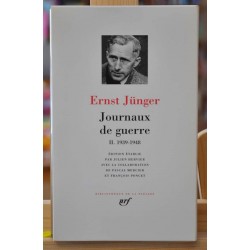 Livre Pléiade d'occasion- Ernst Jünger- Journaux de guerre II 1939