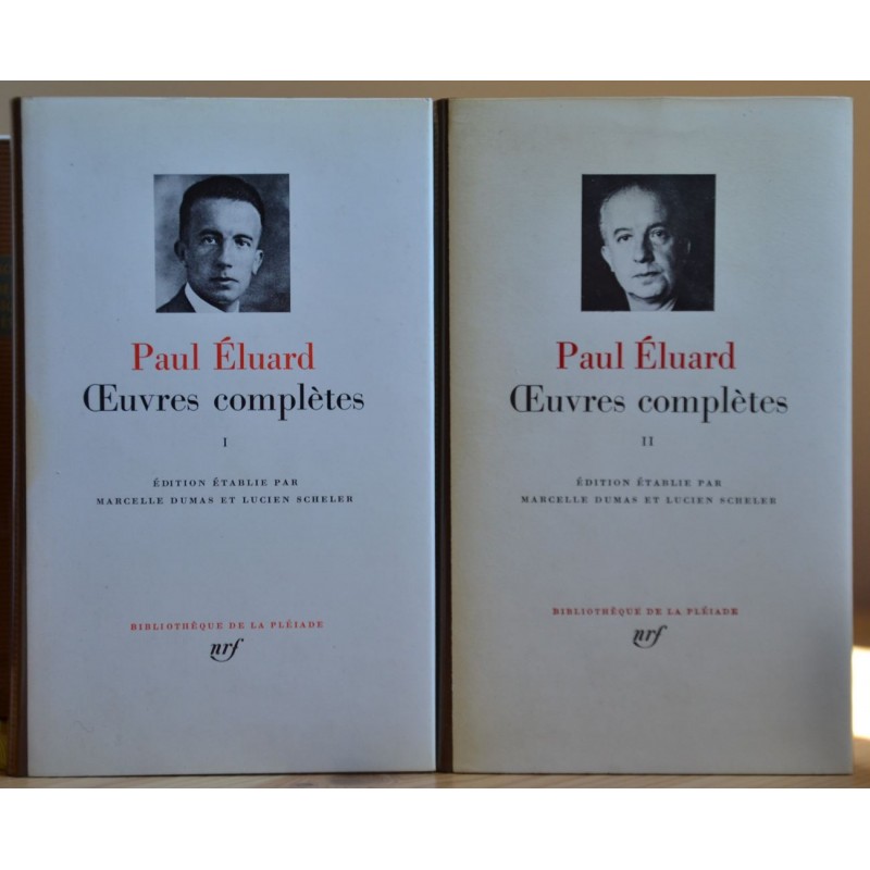 Livre Pléiade d'occasion - Paul Éluard - Oeuvres complètes I & II