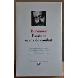 La Bibliothèque de la Pléiade - Bernanos - Essais et écrits de combat 1 - Littérature occasion Lyon Le Magasin des Livres