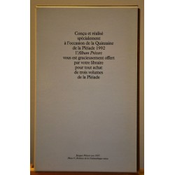 Album La Pléiade Jacques Prévert (1992) en occasion Le Magasin des Livres