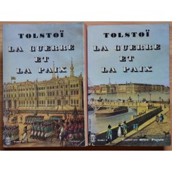 Les 2 tomes La Guerre et la Paix de Tolstoï en occasion poche ancien !