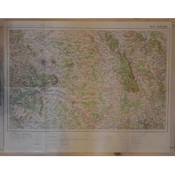 Carte géographique ancienne Chalons-sur-Marne et environs