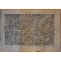 Carte géographique, d'état major ancienne Albertville et environs