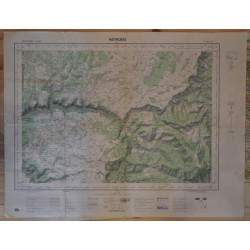 Carte géographique ancienne IGN Meyrueis et environs