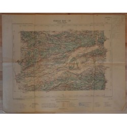 Carte géographique ancienne La Côte-Saint-André et environs