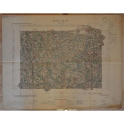 Carte géographique ancienne Le Chambon-sur-Lignon et environs