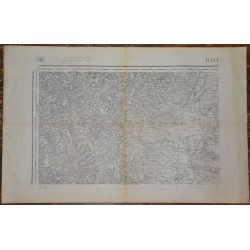 Carte géographique, d'état major ancienne Bourg-en-Bresse et environs