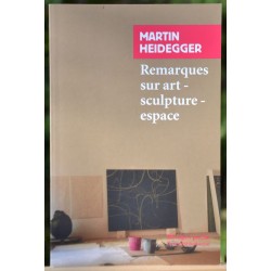 Livre d'occasion Remarques sur art - sculpture - espace, de Martin Heidegger, philosophie en poche