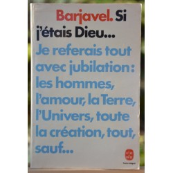 Livre de poche d'occasion Si j'etais dieu de Rene Barjavel