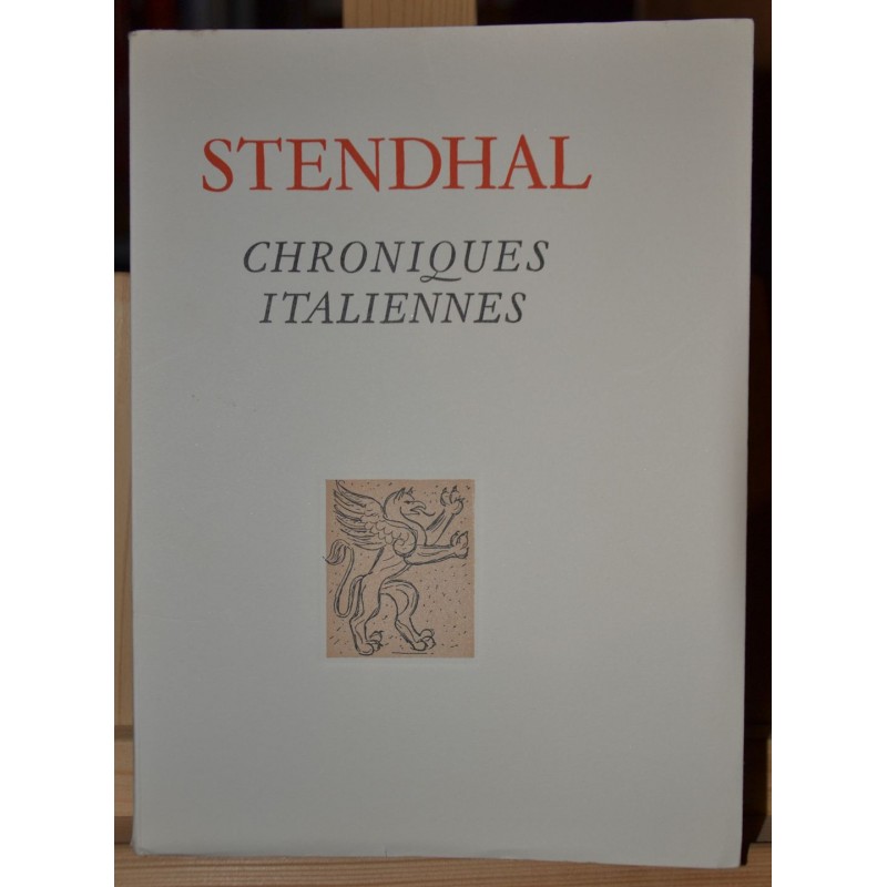 Chroniques italiennes aux editions du griffon en occasion Le Magasin des Livres