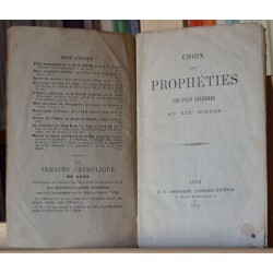 Choix des prophéties les plus célèbres au XIX eme siècle en occasion Le Magasin des Livres