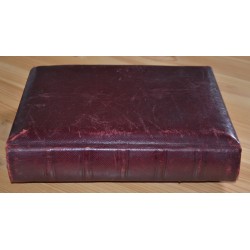 Album photo ancien Fin XIXe siècle cuir bordeaux