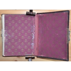 Album photo ancien à fermoir Fin XIXe siècle cuir bordeaux