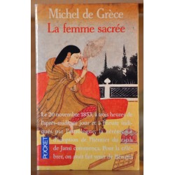 Livre d'occasion La femme sacrée de Michel de Grèce, un roman historique en poche chez Pocket