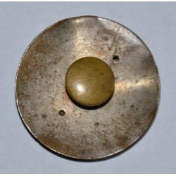 Médaille bouton satirique en laiton Bataille de Sedan Défaite de Napoléon 3 - Le lâche de Sedan - Guerre de 1870