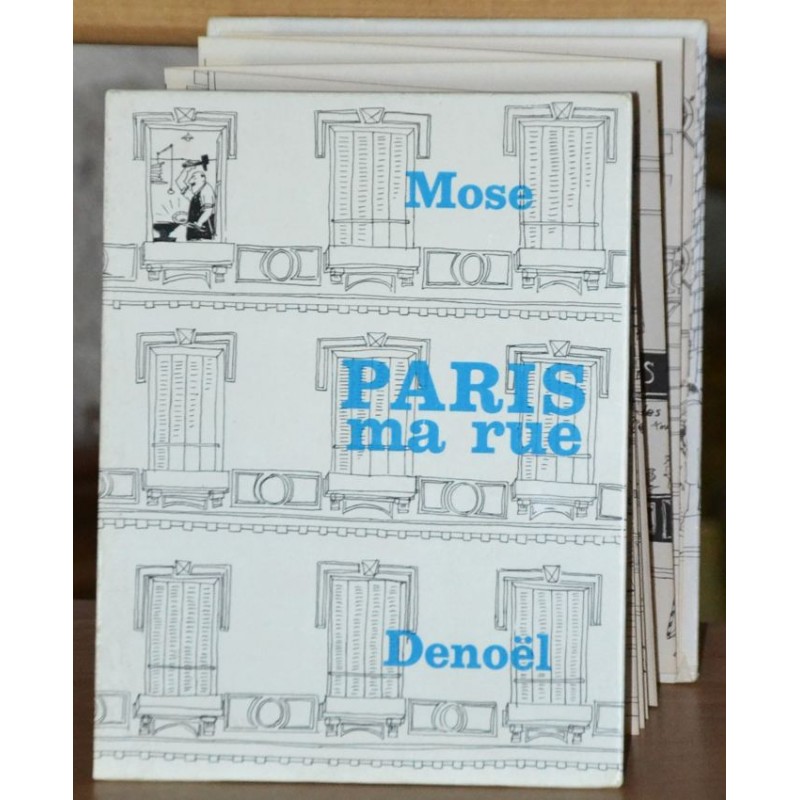 Livre dépliant d'occasion Paris ma rue de Mose 1964 chez Denoël