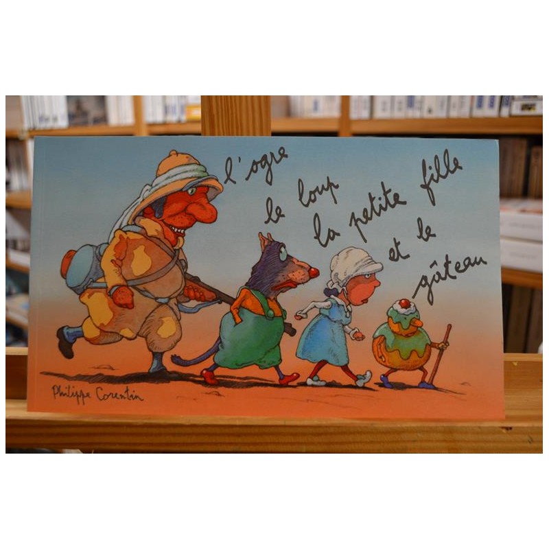 L'ogre, le loup, la petite fille et le gâteau Corentin École des Loisirs Album jeunesse souple 6-8 ans livres occasion Lyon