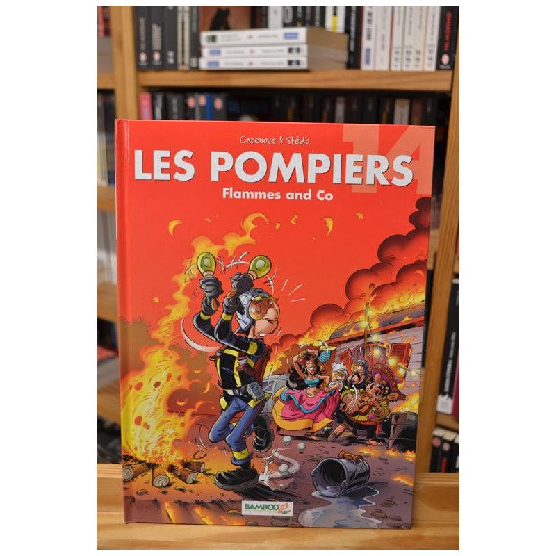 Les pompiers Tome 14 - Flammes and Co BD occasion